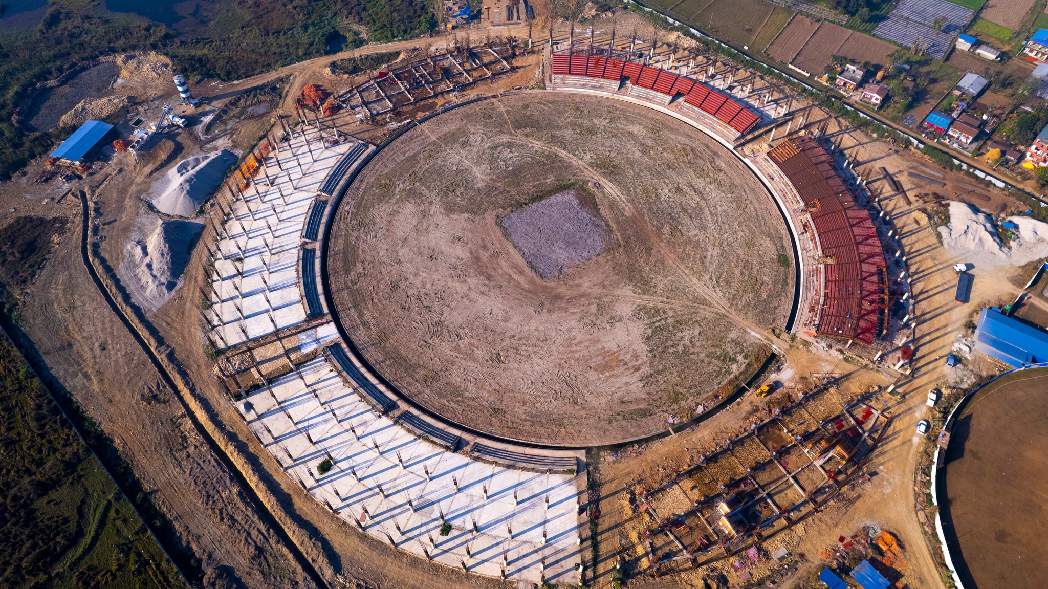 Gautam Buddha Cricket Stadium resumes after halt: Local hopes and questions between the release of NPR 9 crore and 55% progress