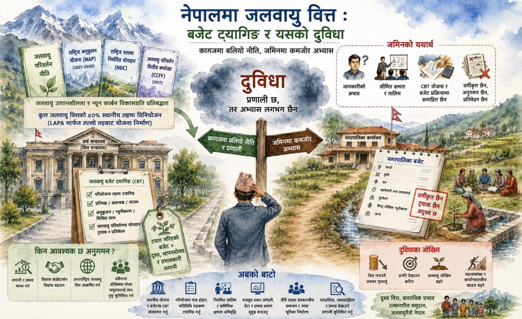 Paper commitments, ground-level gaps: Why does climate finance remain invisible in Nepal?
